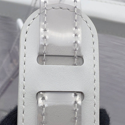 LOUIS VUITTON Soft Trunk Epi Plage Shoulder Bag White/TransparentM55602 PVC Leather