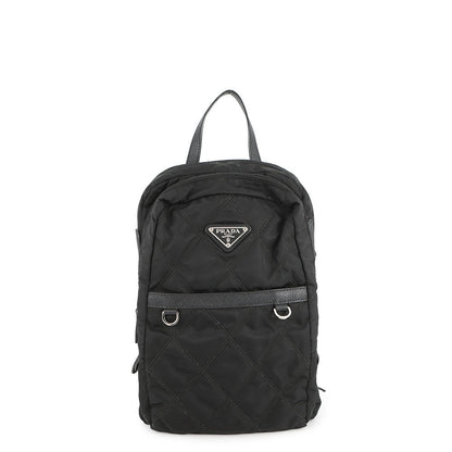 PRADA Backpack Black1BZ017 Nylon Size Mini