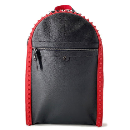 Christian Louboutin Backpack Paris Black/Red1225145 Leather Rubber