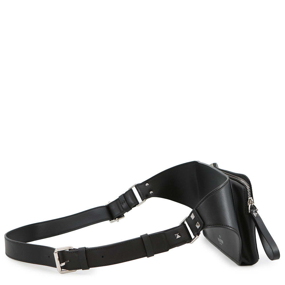 Valentino Garavani VLTN Logo Crossbody Bag BlackVY2B0A10WJW Leather