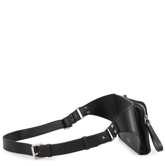 Valentino Garavani VLTN Logo Crossbody Bag BlackVY2B0A10WJW Leather
