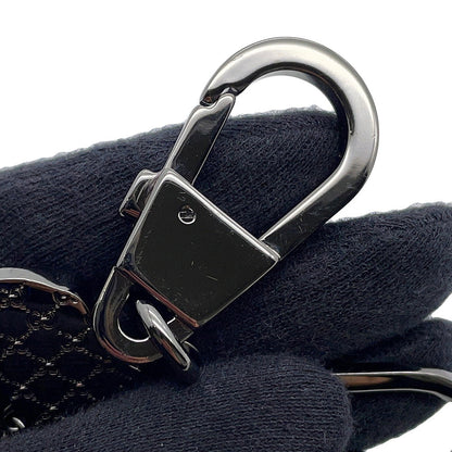 GUCCI Interlocking G Dog Key Chain Black/Red817294 Metal