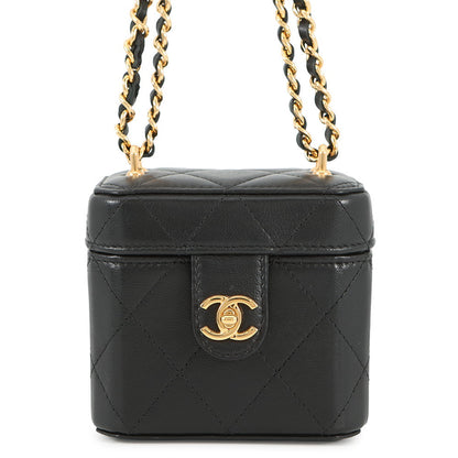 CHANEL Vanity ChainShoulder Bag BlackAP3459 Lambskin