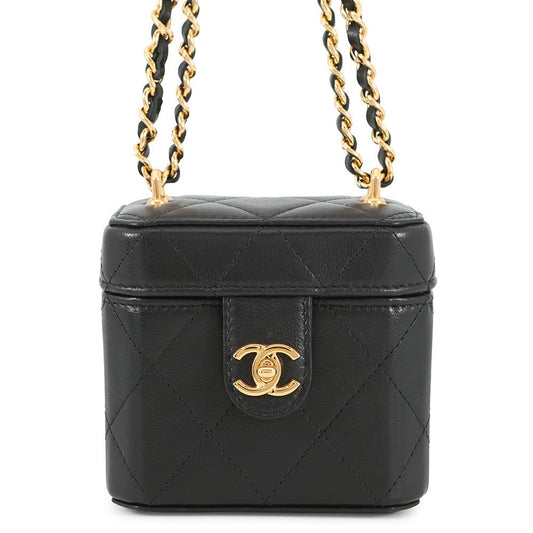 CHANEL Vanity ChainShoulder Bag BlackAP3459 Lambskin