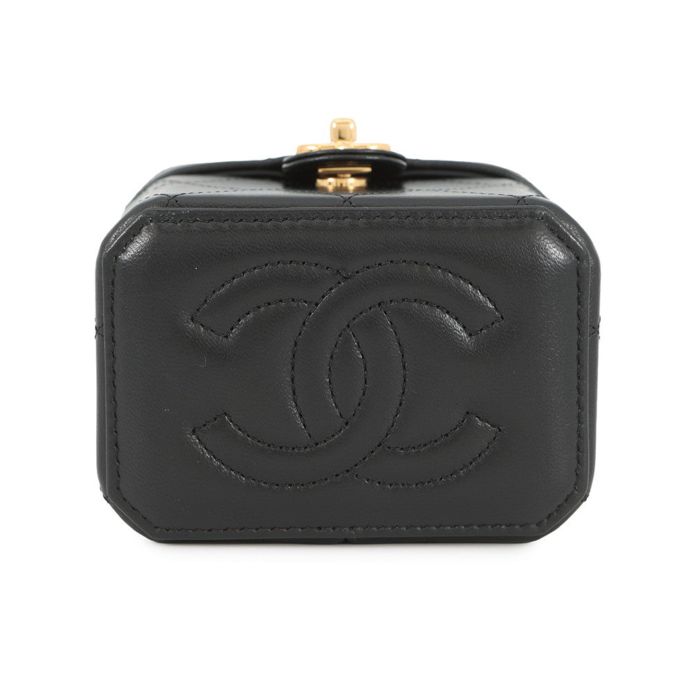 CHANEL Vanity ChainShoulder Bag BlackAP3459 Lambskin