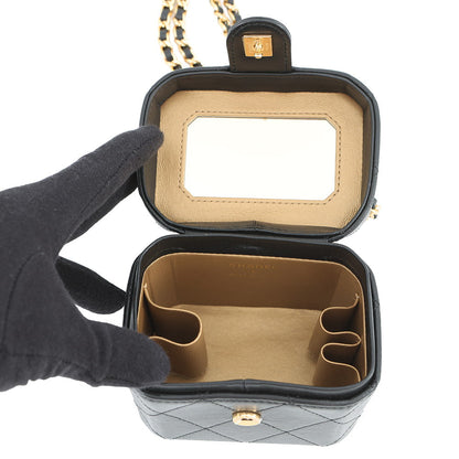 CHANEL Vanity ChainShoulder Bag BlackAP3459 Lambskin