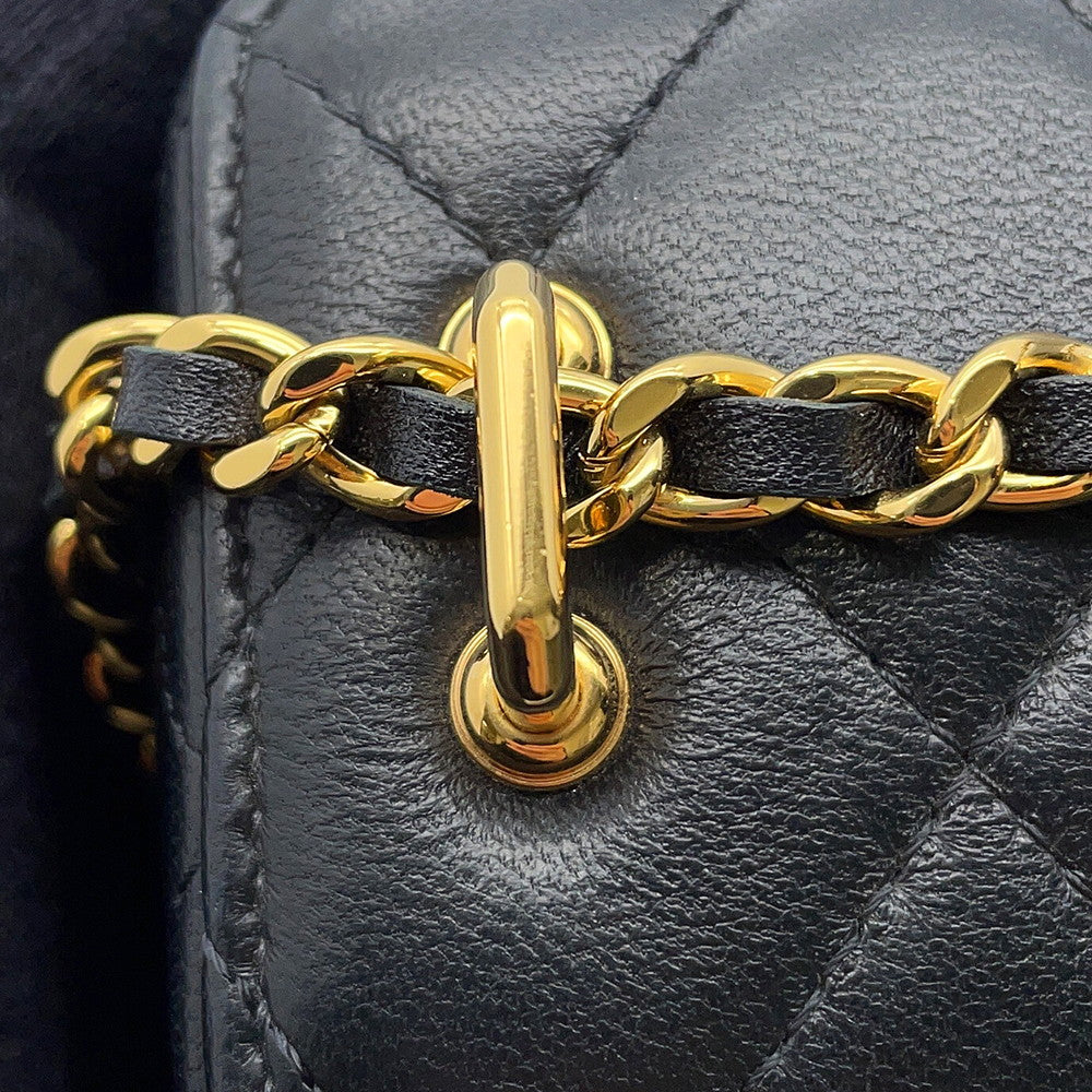 CHANEL Vanity ChainShoulder Bag BlackAP3459 Lambskin