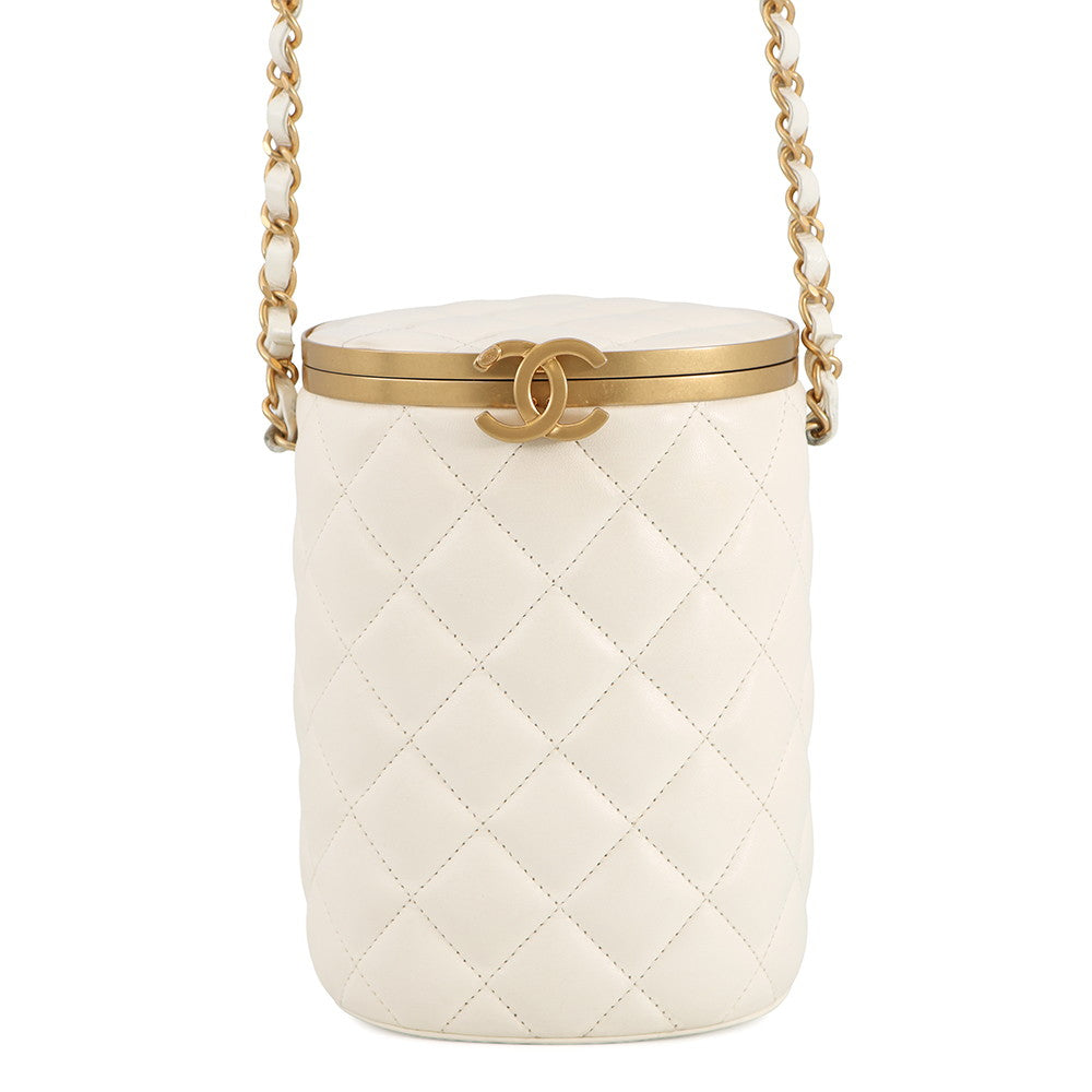 CHANEL ChainShoulder Bag WhiteAS2641 Lambskin