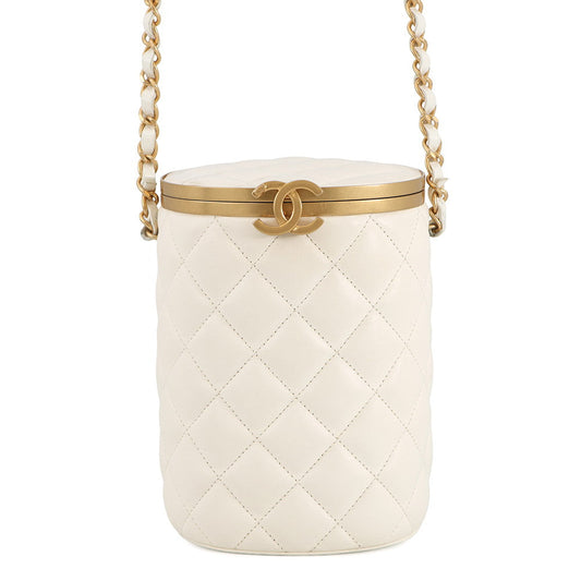 CHANEL ChainShoulder Bag WhiteAS2641 Lambskin