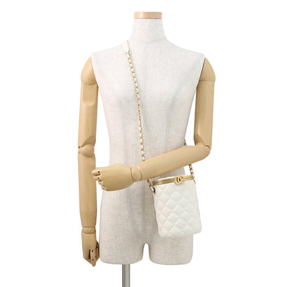 CHANEL ChainShoulder Bag WhiteAS2641 Lambskin