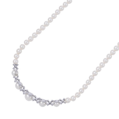 TASAKI PearlxDiamond Necklace 18K White Gold