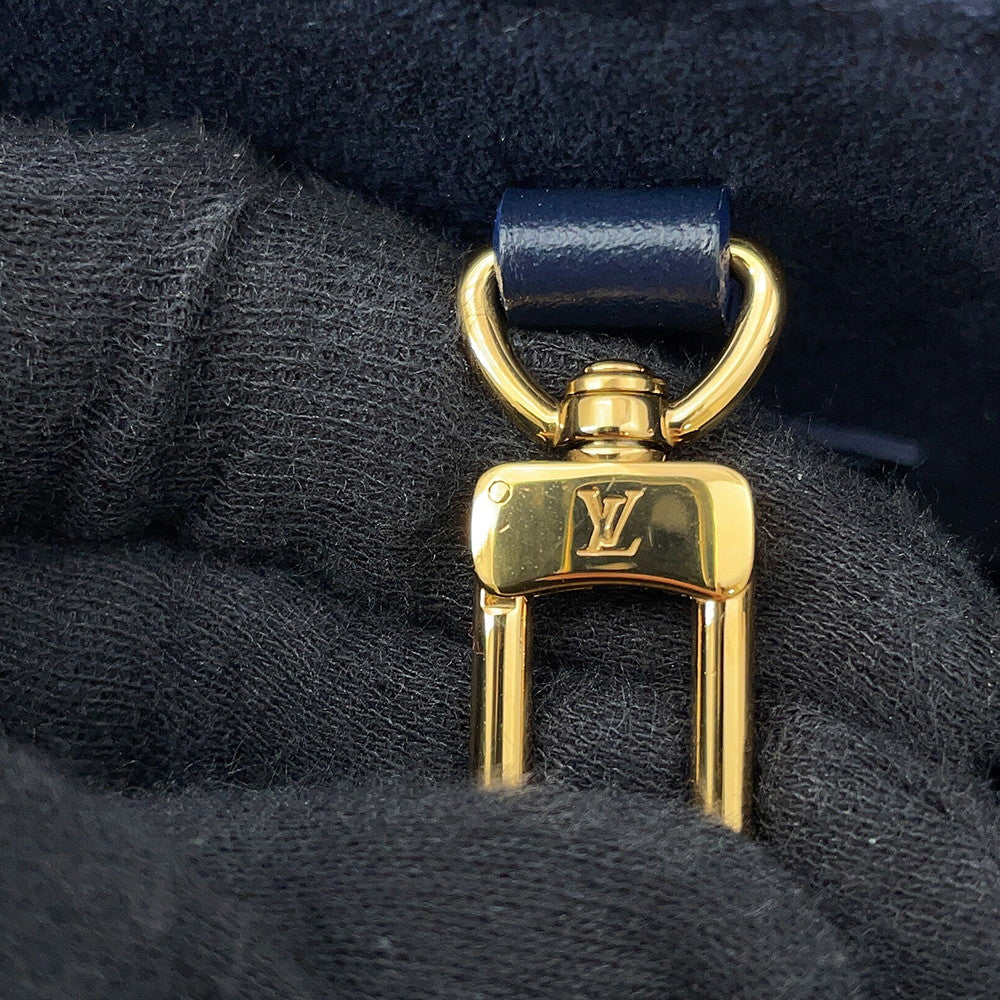 LOUIS VUITTON Onthego MM NavyM24834 Grained Calf Leather Sailor's Knot Nautical Size MM