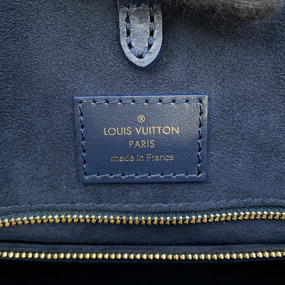 LOUIS VUITTON Onthego MM NavyM24834 Grained Calf Leather Sailor's Knot Nautical Size MM