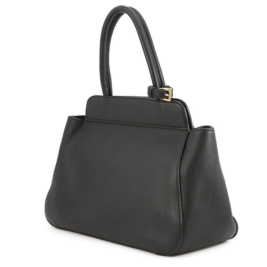 PRADA Handbag Black1BG533 Soft Grain Leather Size Medium