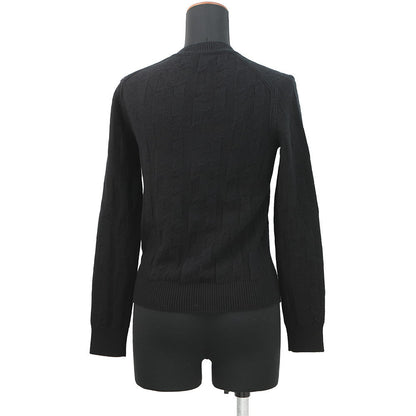 HERMES H motif knit Size 34 Black3H2617D4 Wool 100%