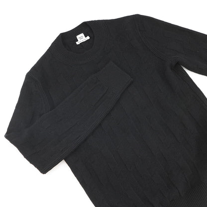 HERMES H motif knit Size 34 Black3H2617D4 Wool 100%