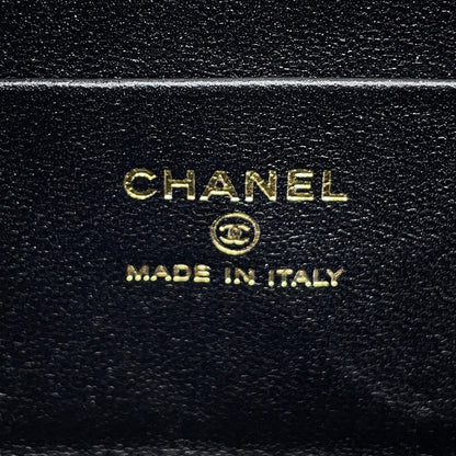 CHANEL Matelasse CC Logo Heart Chain Crossbody Bag BlackAP3761 Caviar Leather