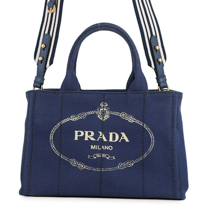 PRADA Canapa Blue1BG439 Canvas