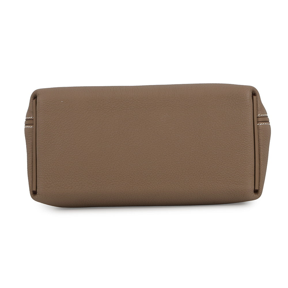 HERMES 24/24 Sac Van Quatre Etoupe Togo Leather Swift Leather Size 29