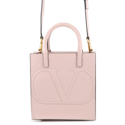 Valentino Garavani V Logo WALK 2WAY Handbag PinkXW9B0H23QEL Leather