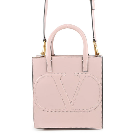 Valentino Garavani V Logo WALK 2WAY Handbag PinkXW9B0H23QEL Leather