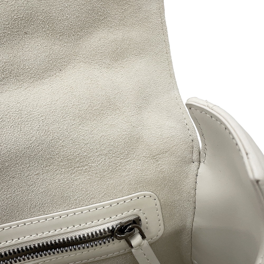 Dior Macrocannage Dior Camp Shoulder Bag WhiteM1243BNEY Leather Size Small