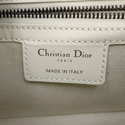 Dior Macrocannage Dior Camp Shoulder Bag WhiteM1243BNEY Leather Size Small