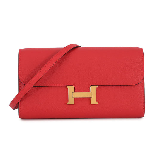 HERMES Constance to Go Rouge Ladue Evercolor