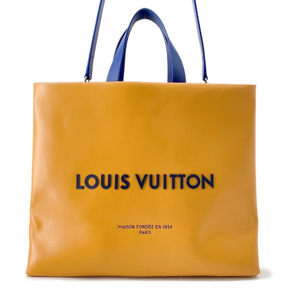LOUIS VUITTON Shopper Tote SaffronM24457 Leather Size MM