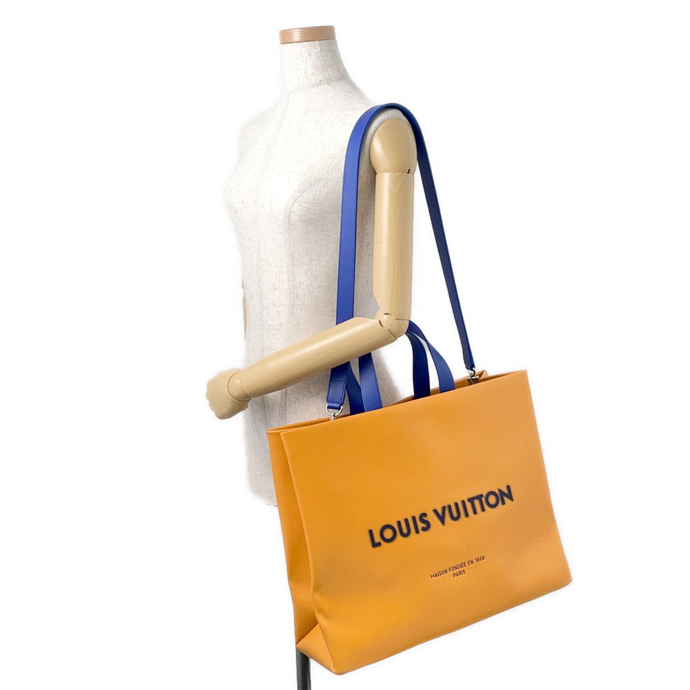 LOUIS VUITTON Shopper Tote SaffronM24457 Leather Size MM