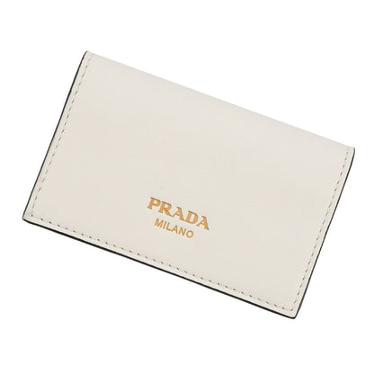 PRADA Card Case White1MC110 Leather