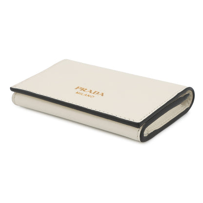 PRADA Card Case White1MC110 Leather