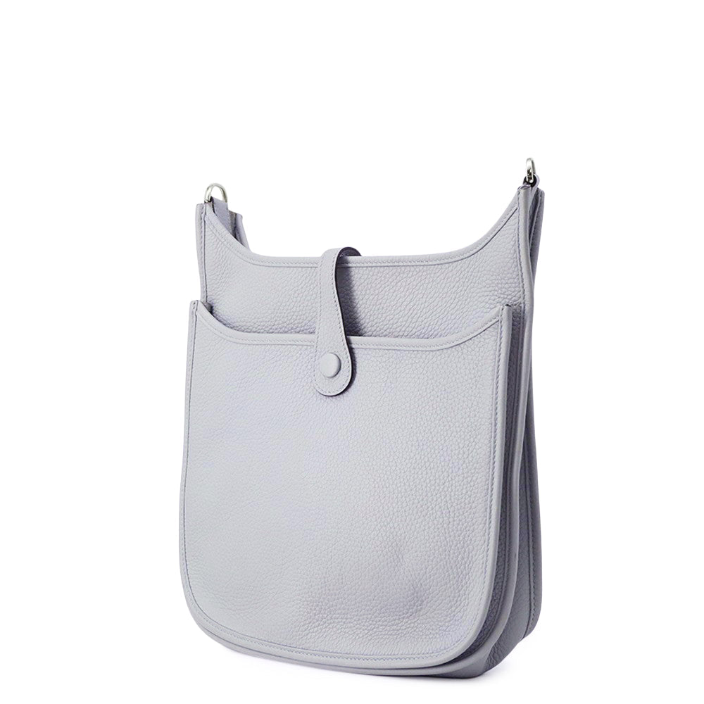 HERMES Evelyne Blue Gacier Taurillon Clemence Size PM