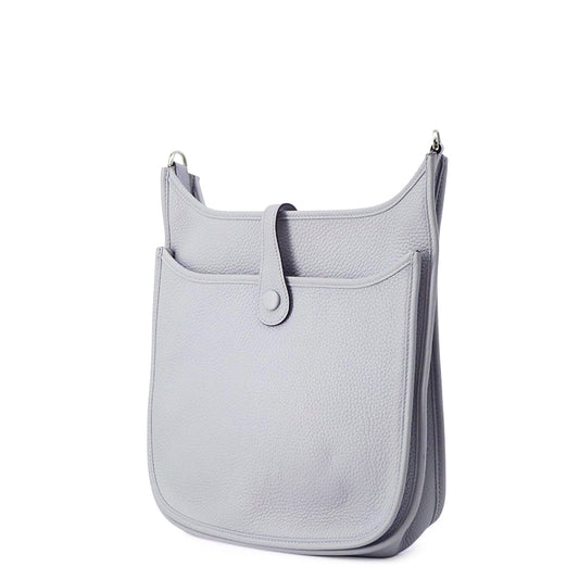HERMES Evelyne Blue Gacier Taurillon Clemence Size PM