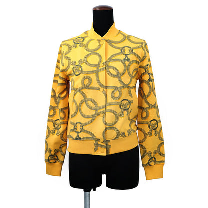 HERMES Parfroy Remix Teddy Blouson Size 34 Jaune・Mimosa Cotton100%