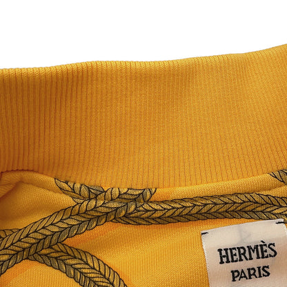 HERMES Parfroy Remix Teddy Blouson Size 34 Jaune・Mimosa Cotton100%