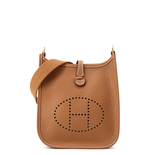 HERMES Evelyne Long Gold Taurillon Clemence Size TPM