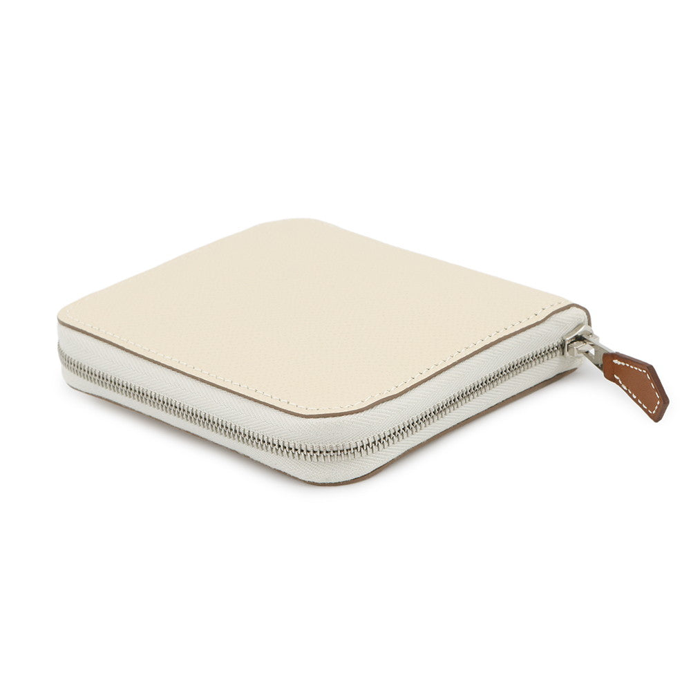 HERMES Azap compact silk in Craie Epsom