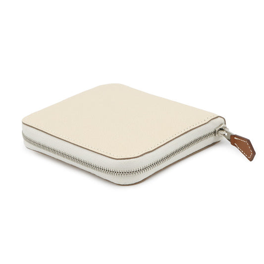 HERMES Azap compact silk in Craie Epsom
