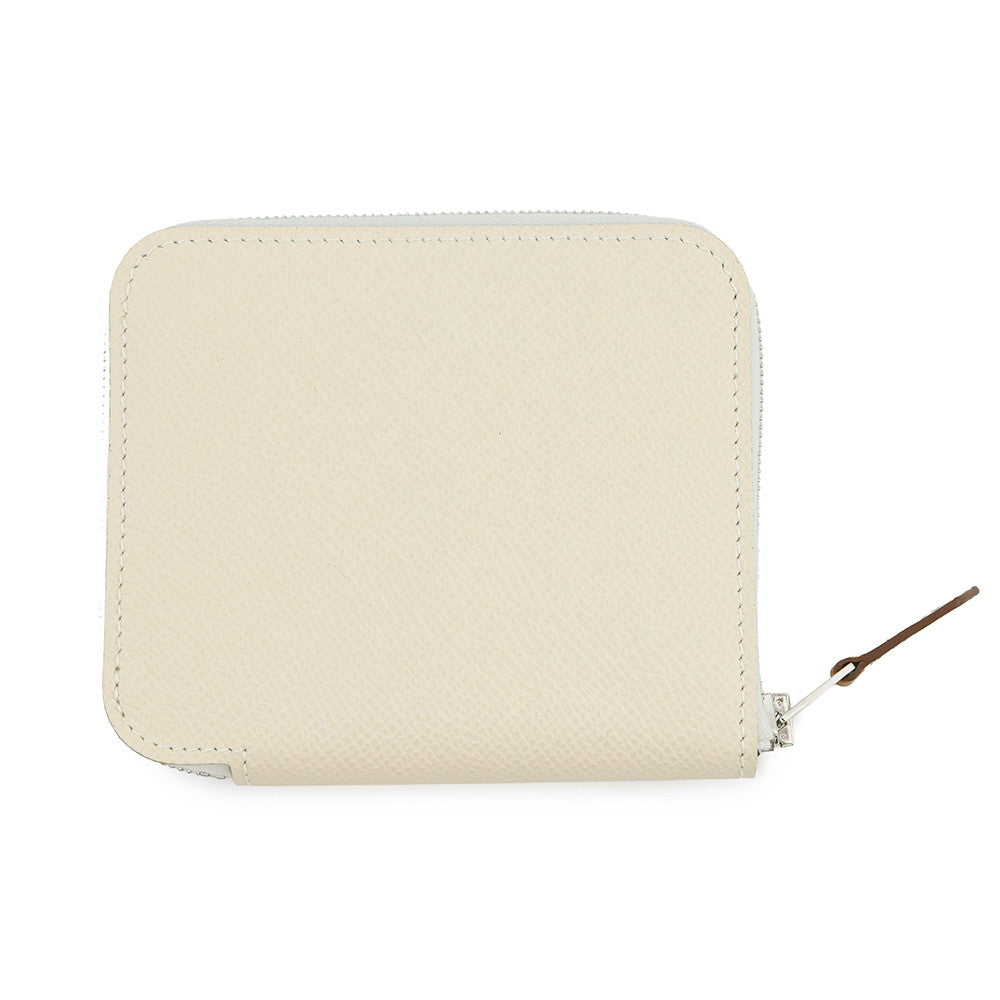 HERMES Azap compact silk in Craie Epsom