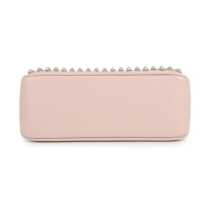 Christian Louboutin Spike Studded Chainshoulder Bag Pink1165020 Calf Leather Size Small