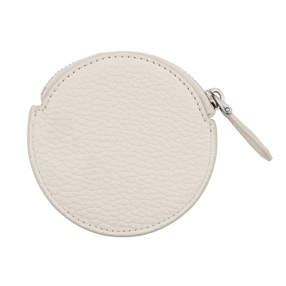 PRADA Triangle logo Coin purse White1MM006 Leather