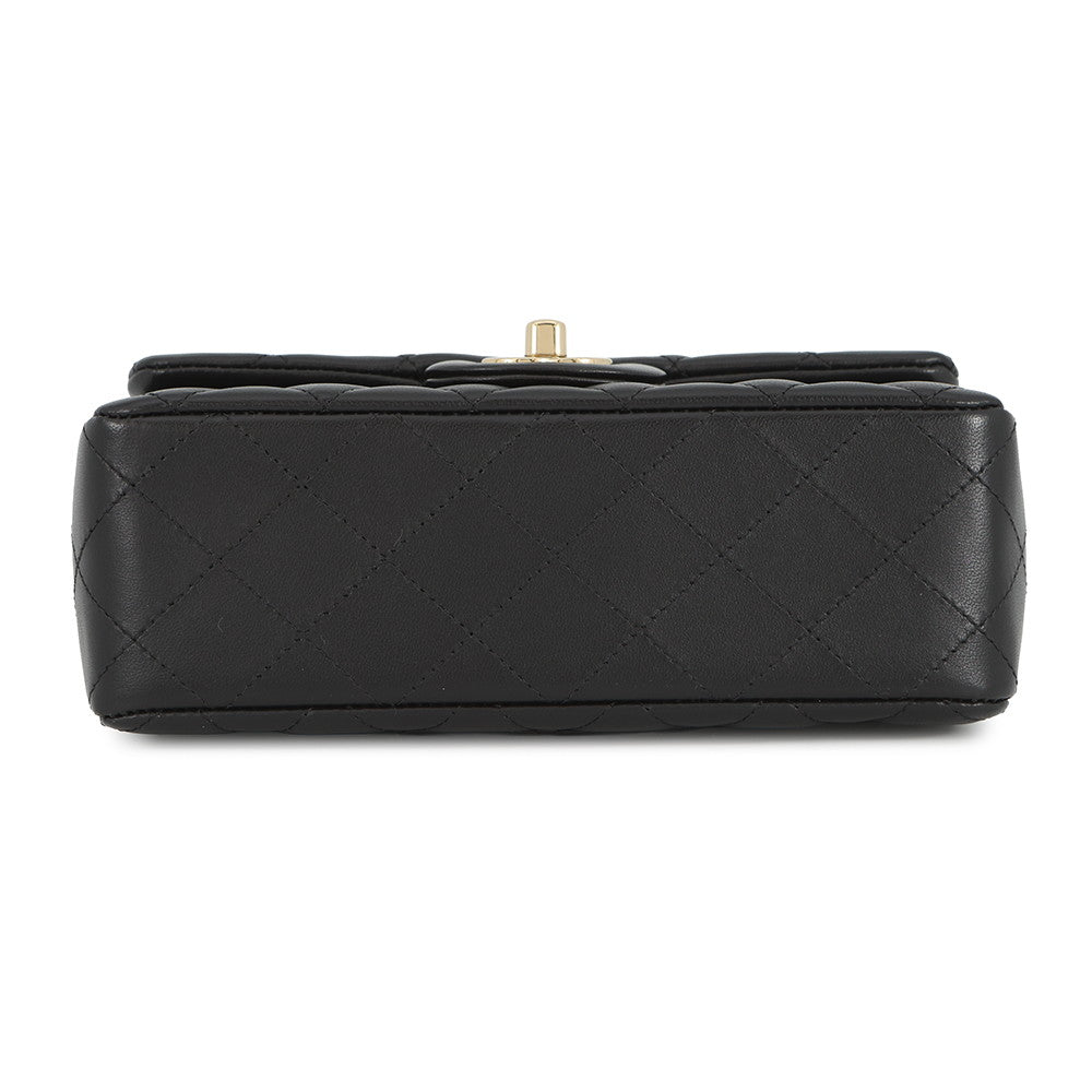 CHANEL Mini Matelasse Single Chainshoulder Bag BlackA69900 Lambskin Size 20