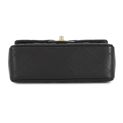 CHANEL Mini Matelasse Single Chainshoulder Bag BlackA69900 Lambskin Size 20