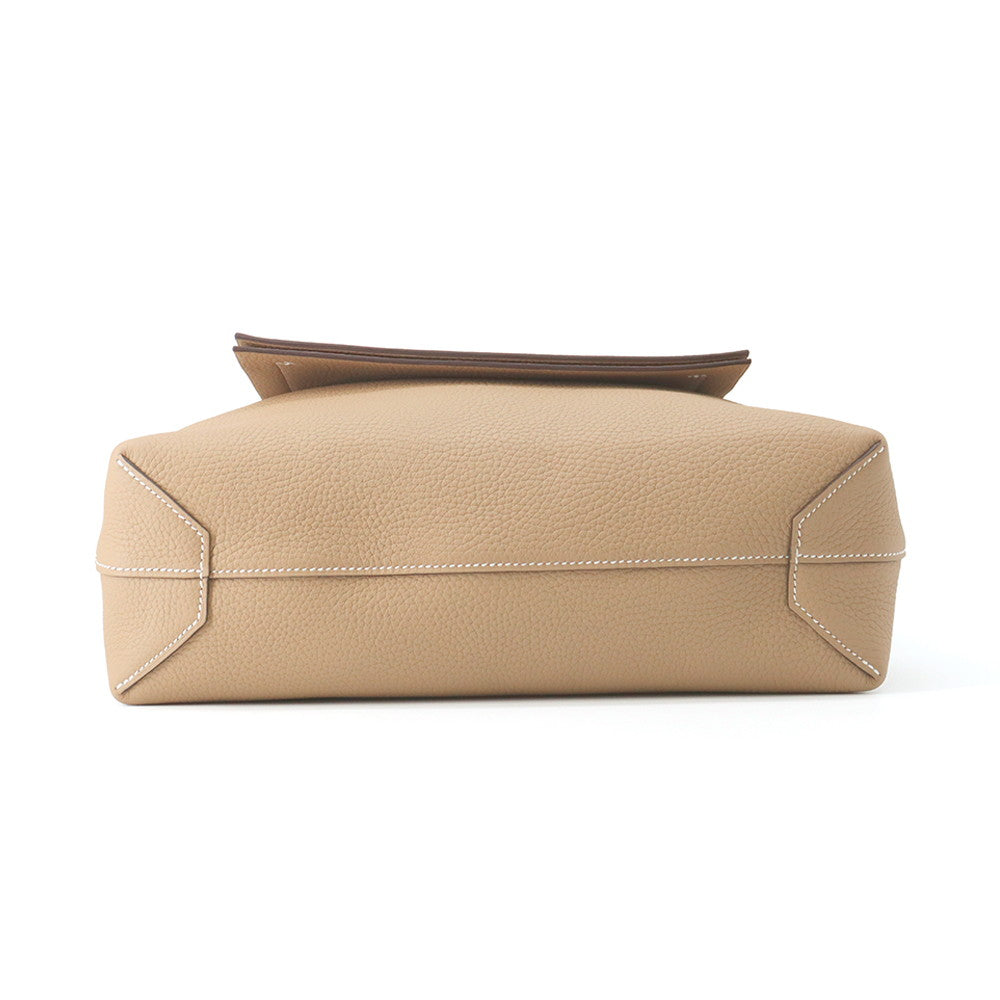 HERMES Cabas Sellier Beige Marfa Taurillon Clemence Size 31