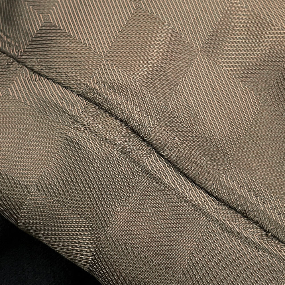 LOUIS VUITTON Quilted Damier Jacket Size 48 Khaki Polyester100% Calf Leather