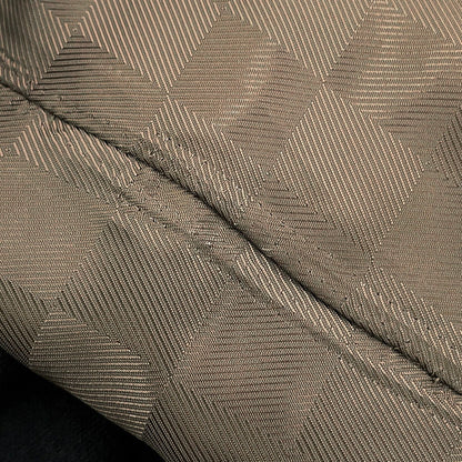LOUIS VUITTON Quilted Damier Jacket Size 48 Khaki Polyester100% Calf Leather