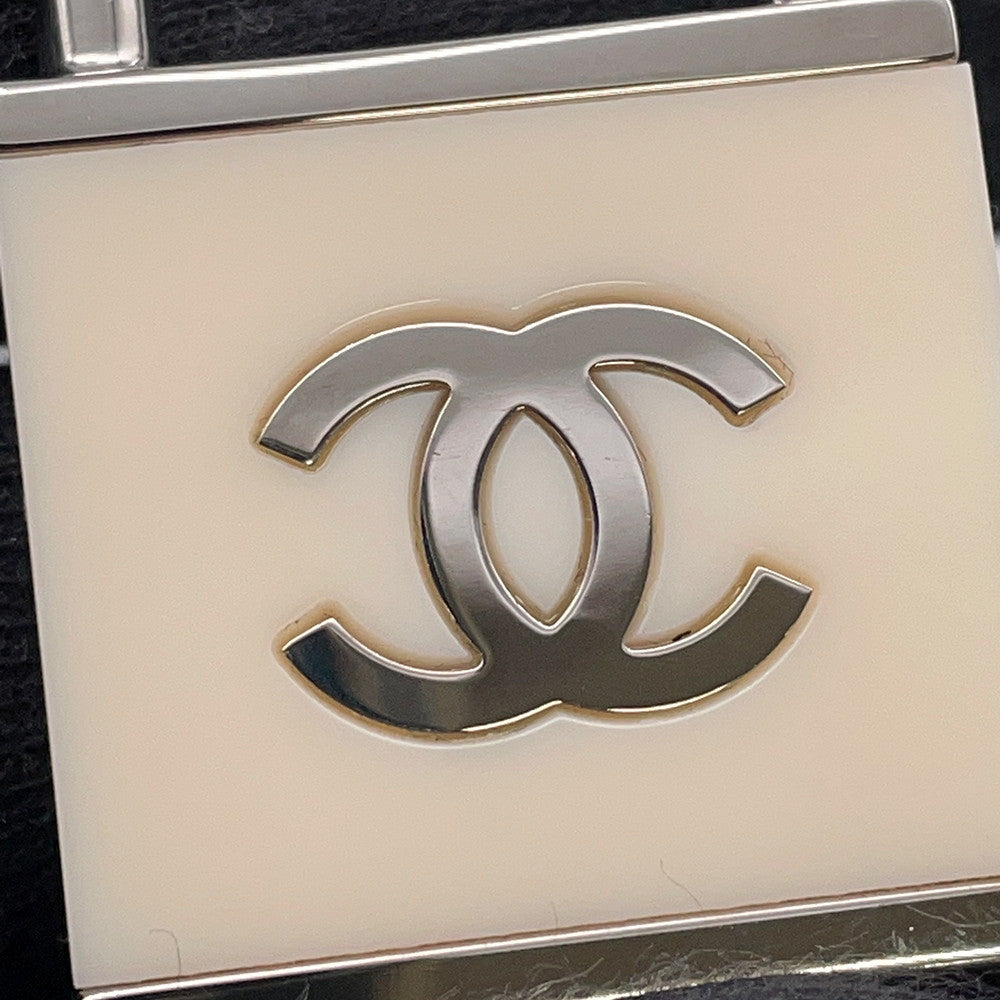 CHANEL CC Logo Key Bag Charm WhiteA17952 Metal