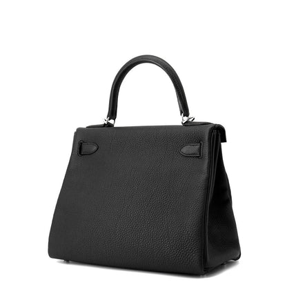 HERMES Kelly Retourne Black Togo Leather Size 28