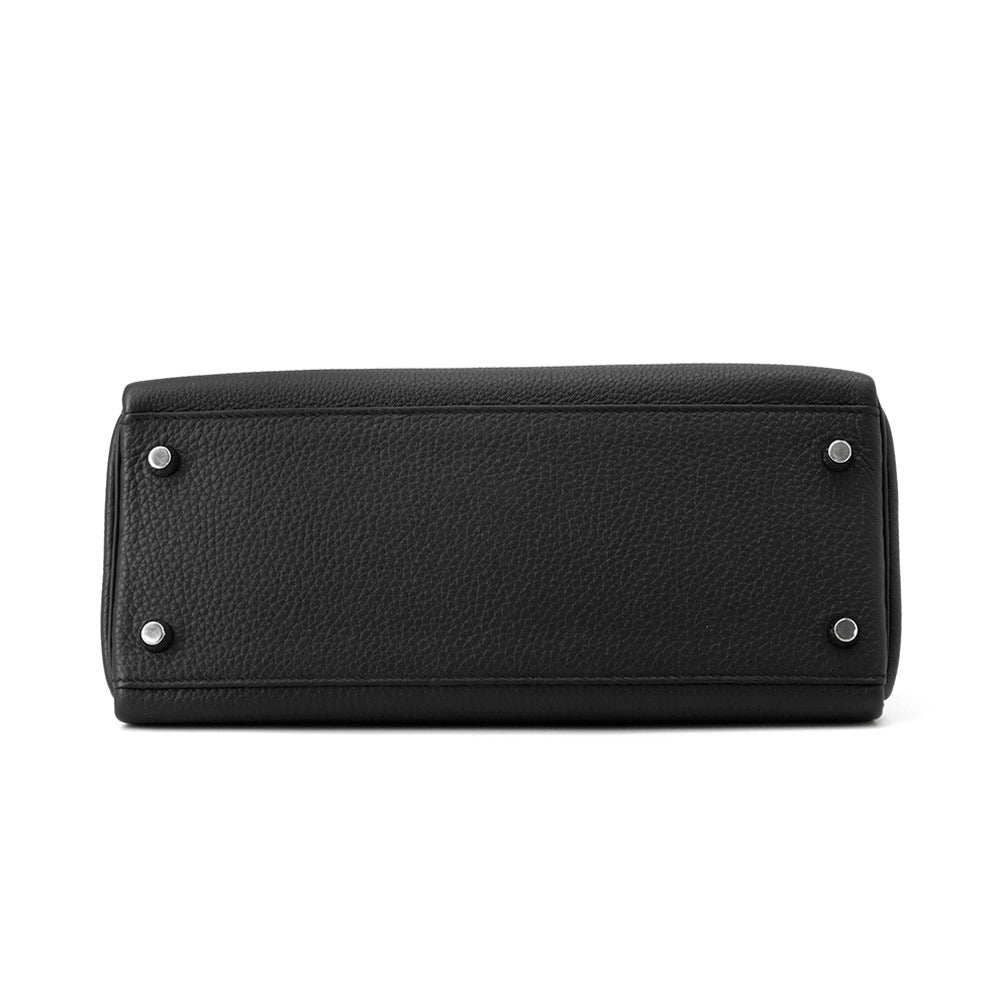 HERMES Kelly Retourne Black Togo Leather Size 28